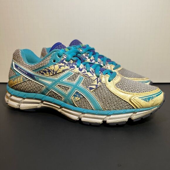 Womens ASICS Gel Excite 3 Blue Running Shoes / Size 7 - Picture 1 of 11